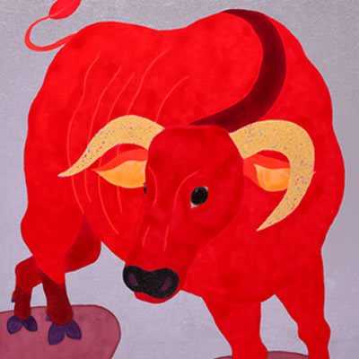 「赤い牛」